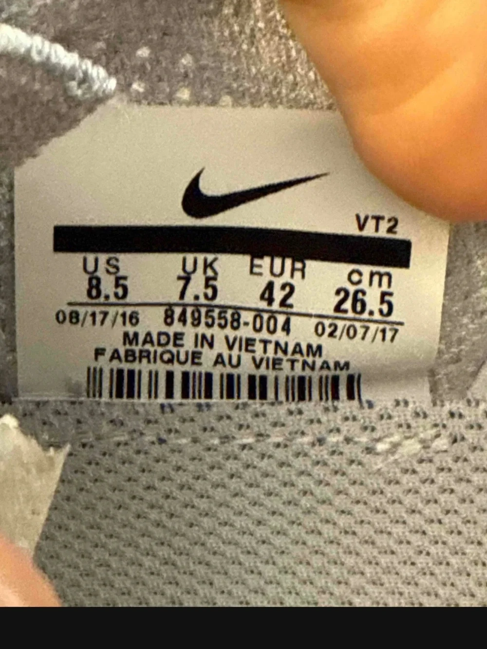 Nike Air VaporMax Flyknit Pure Platinum White Grey